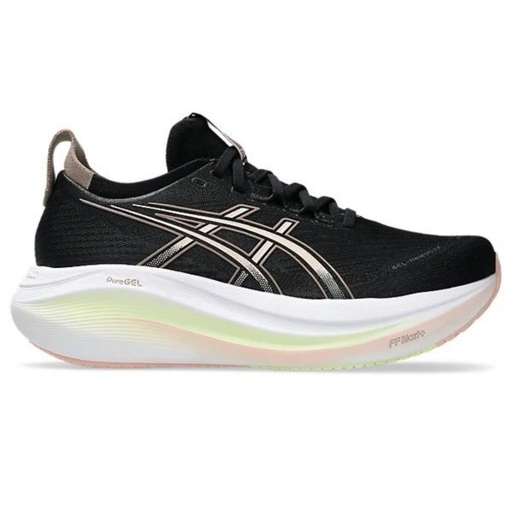 ASICS Gel Nimbus 27 Womens Black Breeze Running Shoes Sneakers Size 7 NEW